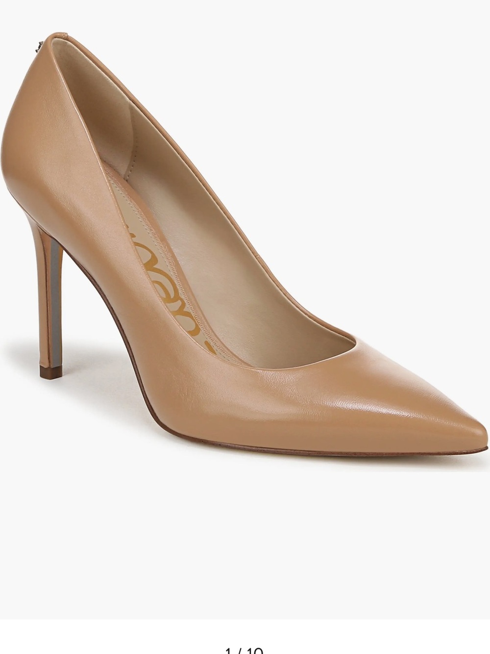 Sam Edelman Hazel Pointed Toe Pump in Sand size 7.5